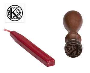 Mason Row Custom Stamps & Embossers - Wax Seal 'K